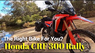 Honda CRF 300 Rally  Is it the bike for you [upl. by Felder]