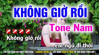 Karaoke Không Giờ Rồi  Tone Nam Em  Nhạc Sống Beat Hay Dễ Hát [upl. by Dennard73]