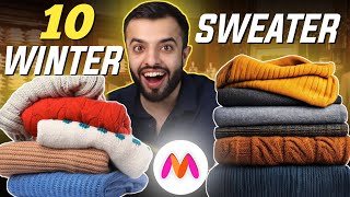 10 MustHave Sweaters for Men Under 1000 I Quarter Zip I Cardigan I Hemant Harchani [upl. by Euphemie]