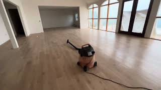 Rock wood Oak Trafficmaster Laminate Floor Installation [upl. by Arbed430]