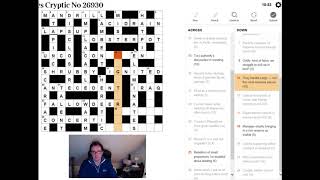 Solving The Times crossword on 9 Jan 2018 [upl. by Akoyn]