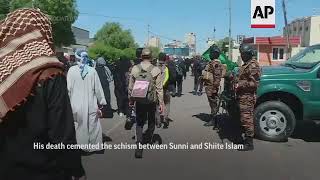 Shia Muslims in Iraq mark Arbaeen rituals [upl. by Haidedej]