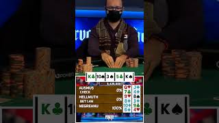 Daniel Negreanu Calls Phil Hellmuths Bluff BIG REACTION shorts [upl. by Ahsienod985]