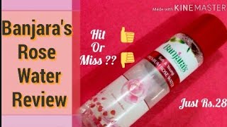 Banjaras Rose Water Review  Cheapest Alcohol free no paraben rose water review [upl. by Rahas]