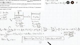 Calculo de calor trabajo energía interna y entalpía para procesos isóbaros e isócoros [upl. by Annaihr]