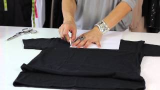 How to Give a TShirt a Square Neck  Style Savvy [upl. by Tosch]