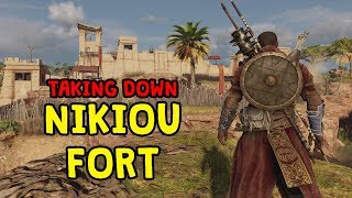 Taking Down Nikiou Fort Assassins Creed Origins [upl. by Akinet]