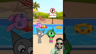 Gray wont let Oren Tunner and the boys into the girls pool shorts​ incredibox​ sprunki [upl. by Frum]