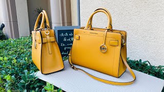 MICHAEL KORS ☜UNBOXING☞ Rayne Medium Saffiano Leather Satchel  ARIGOLD [upl. by Segal]