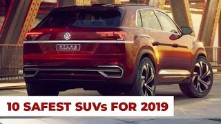 10 Safest SUV Of 2019 – Highest Safety Scores [upl. by Limemann549]