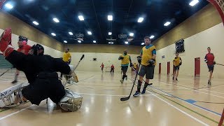 Goalie Phil  Nov7 2017 Competitive Floor Hockey [upl. by Drahnreb]