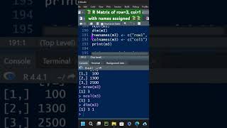 📚 R Matrix of row3 col1 with names assigned 📚📚 [upl. by Nosyrb756]