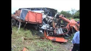 53 dead in Zambia bus crash [upl. by Adnuhsat799]