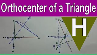 How to draw Orthocenter of a Triangle [upl. by Einwahs304]