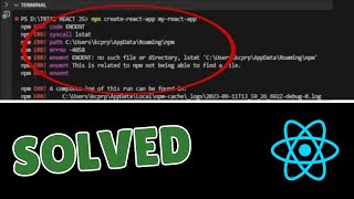 How to Fix npm ERR Code ENOENT npm ERR syscall Open Error  ENOENT No Such File or Directory Open [upl. by Alyakem706]