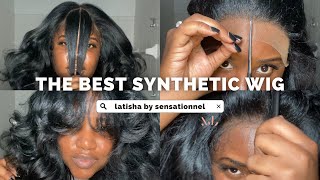 55 SYNTHETIC WIG  LATISHA SENSATIONNEL WHAT LACE CLOUD 9 WIG [upl. by Oriana542]