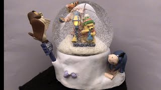 Ep 143  Disneys Mr Christmas  Winnie The Pooh Snow Globe Repair  Water change straighten Owl [upl. by Lazes]