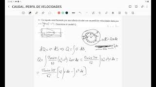 CAUDAL VOLUMETRICO PERFIL PARABOLICO DE VELOCIDADES [upl. by Werbel]