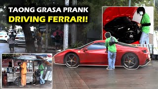 Taong grasa prank quotDriving Ferrari 🏎quot  Homeless Rich Kid  nagulat sila 😱 [upl. by Rebmat898]