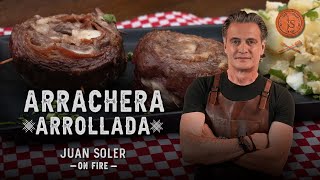 Arrachera arrollada con ensalada de papa  Juan Soler On Fire [upl. by Park]