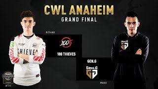 100 Thieves vs GenG  CWL Anaheim 2019  Grand Final [upl. by Lebna836]