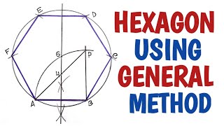 How to draw the hexagon using general method [upl. by Henning]