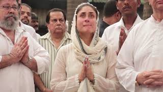 Kareena Kapoor Khan CRIES At Grandmother Krishna Raj Kapoors Funeral Ceremony [upl. by Aerdna]