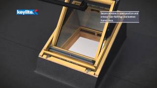 How to install  Keylite Flat Roof Windows [upl. by Verneuil]