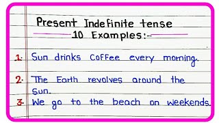 Present Indefinite Tense  Present indefinite tense exmples  Present indefinite tense rule [upl. by Haral]