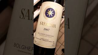 Revealing a 2007 Sassicaia😍 🎥dosiosommelier wine wineinspires sommelier sassicaia italy vin [upl. by Draneb935]