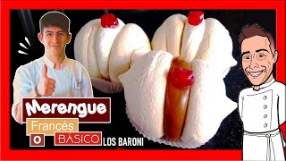 Como Hacer MERENGUES 😋  SUSPIROS horneados francés 🇨🇵  🔺 LOS BARONI cursos de pastelería online [upl. by Forrester]