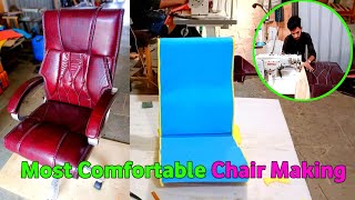 Most comfortable chair making  How to make a revolving chair at home  boss chair design  making [upl. by China]