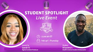 UoPeoples Student Spotlight  University of the People Health Science Student Kiryowa I [upl. by Silin493]