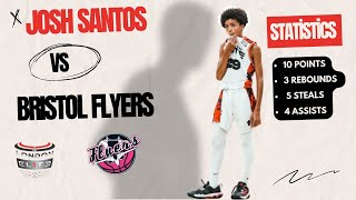 Josh Santos Highlights VS Bristol Flyers Premier NBL U14 [upl. by Edyaj582]