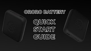 ororo heated apparel Battery Quick Start Guide [upl. by Peednas]