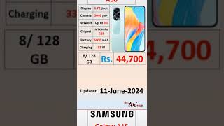 Mobile Phone Latest Price In Pakistan From 20K TO 400K Date 11June2024 [upl. by Ahsyek]