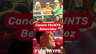 Canelo TAUNTS David Benavidez RINGSIDE seconds after DROPPING amp BEATING Jaime Munguia [upl. by Aicilla349]