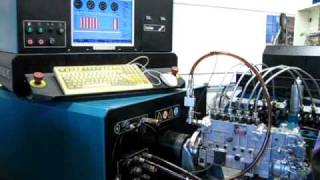 Running test SIGMA fuel linjection pump on Hartridge AVM II [upl. by Kepner]