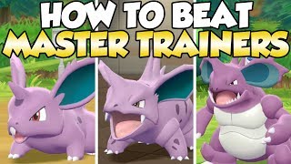 How To Beat Nidoran M Nidorino amp Nidoking Master Trainers Guide [upl. by Stephenson]