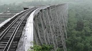 Incredible Gokteik Viaduct Drivers view of approach and crossing Myanmar Burma Railways Trains [upl. by Narat]