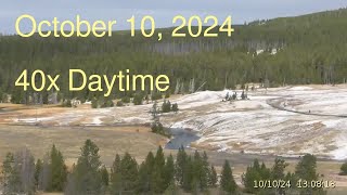 October 10 2024 Upper Geyser Basin Daytime Streaming Camera Archive [upl. by Aicxela661]