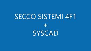 Secco Sistemi 4F1  SYSCAD [upl. by Hanavas]