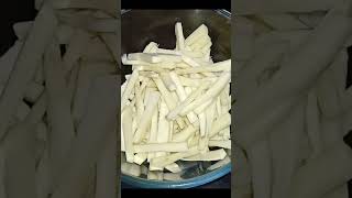 How to make Sweet potato Crispy Fries at home 5mins snacks recipe Shorts [upl. by Lifton]