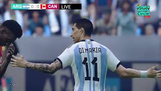 🔴Argentina Vs Canadá EN VIVO  Partido de semifinales PES 21 Simulation Gameplay [upl. by Kcirderf756]