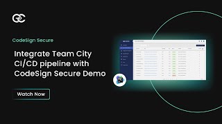 Integrate Team City CICD pipeline with CodeSign Secure Codesigning Solution Encryption Consulting [upl. by Elaweda]