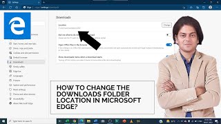 how to Change the downloads folder location in Microsoft Edge [upl. by Kinchen]