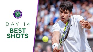 Alcaraz Djokovic and the best of Finals Sunday  Best Shots  Day Fourteen  Wimbledon 2024 [upl. by Yevette]