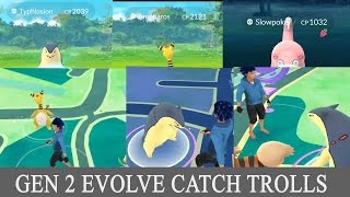 Catching gen 2 evolve pokemon failed and success catches  Pokemon go [upl. by Hnaht]