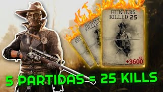 5 PARTIDAS  25 BAJAS EN EL VIEJO HUNT SHOWDOWN  Gameplay Español 🔥 [upl. by Bessie]