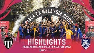 Terengganu FC 13 Johor Darul Tazim  Final Piala FA 2022 [upl. by Maidy84]